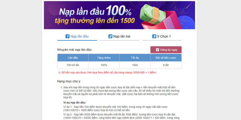Ưu đãi Thabet77 khi game thủ mới nạp tiền