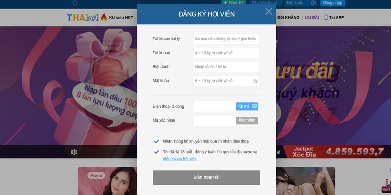 Điều kiện mà bạn cần biết để có thể đăng ký Thabet77